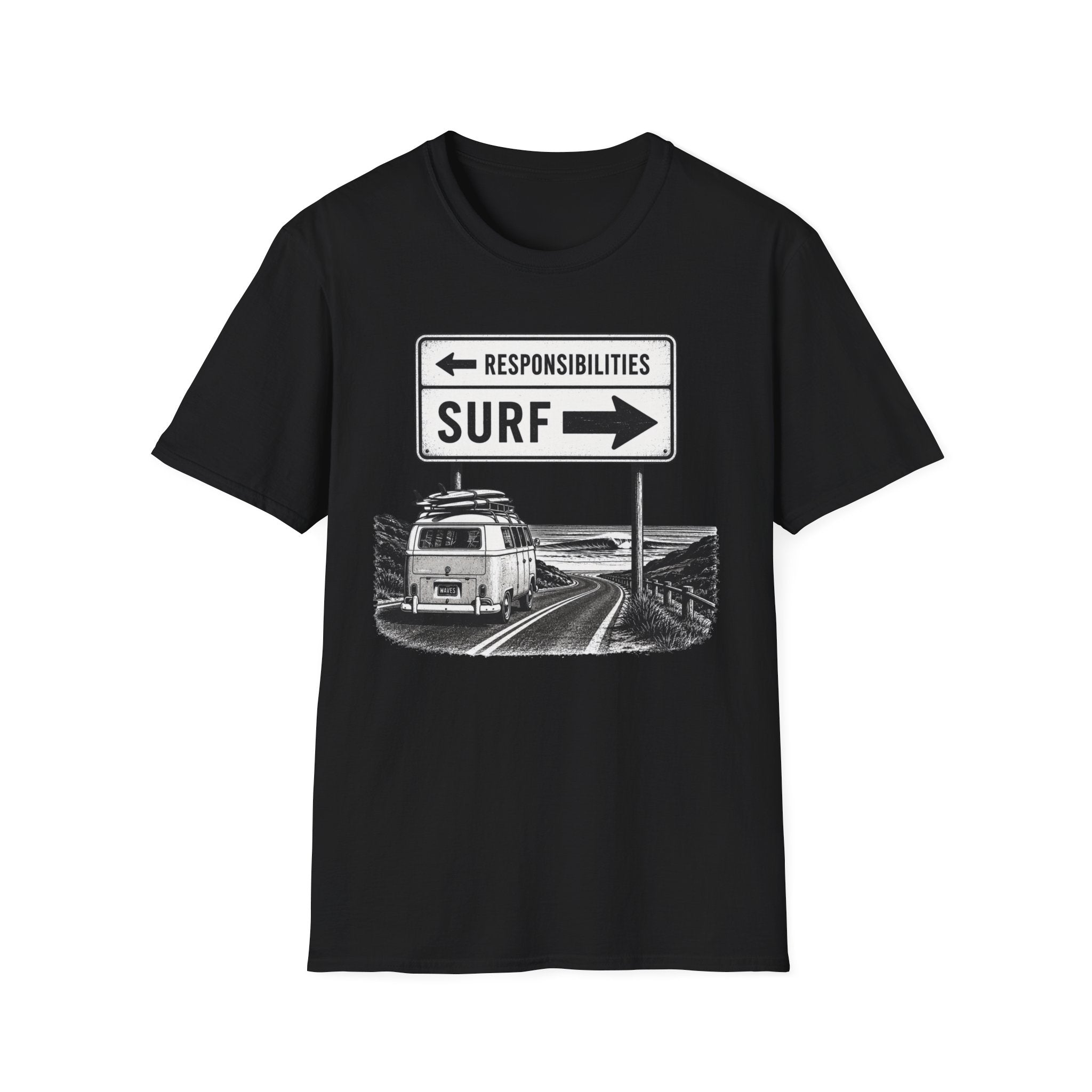 Responsibilities-SURF VW Van T-Shirt