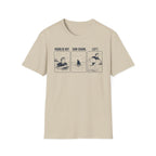 Paddled Out. Saw Shark. Left. T-Shirt