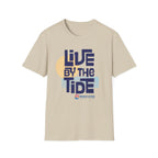 Live By The Tide-Navy Text T-Shirt