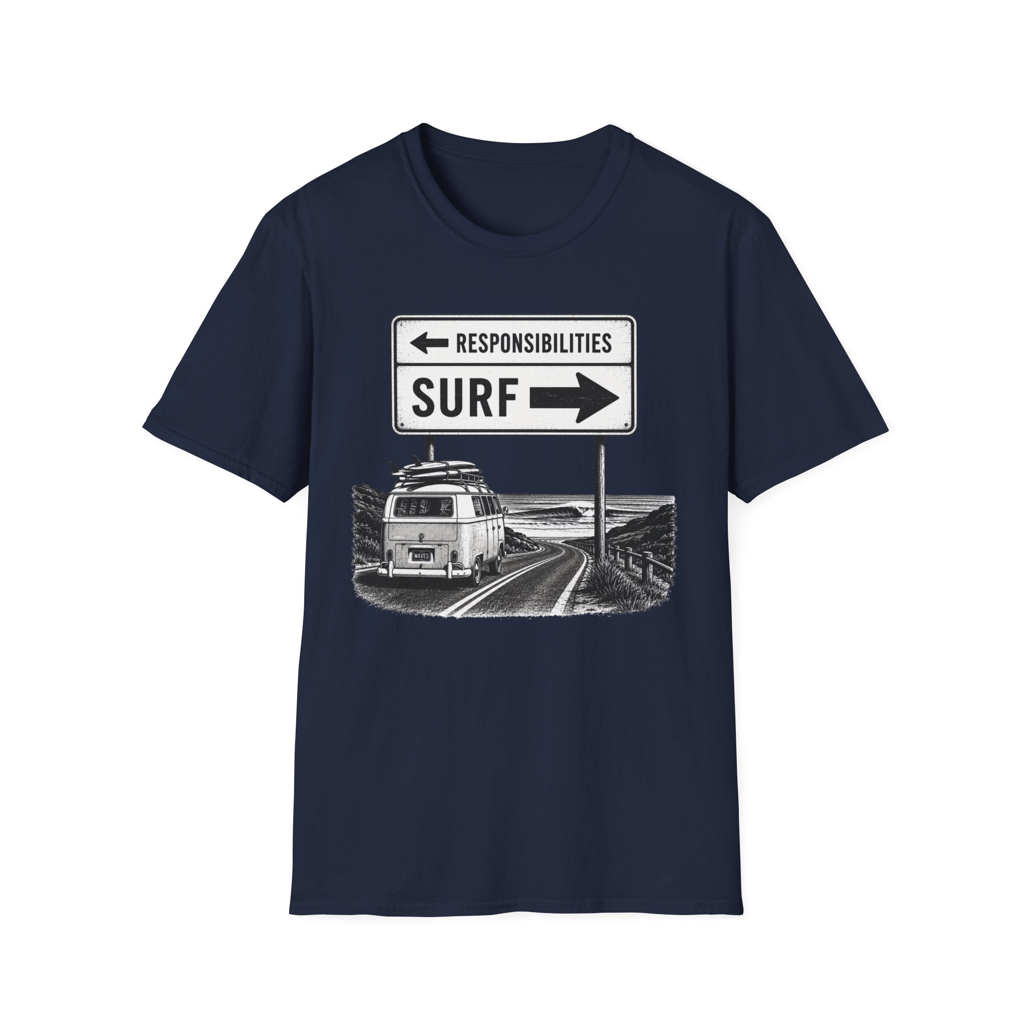 Responsibilities-SURF VW Van T-Shirt