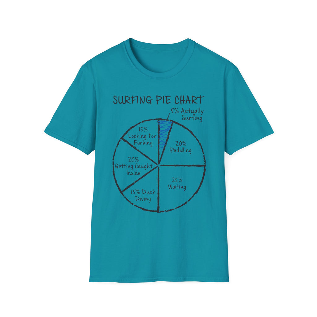 Surfing Pie Chart T-Shirt