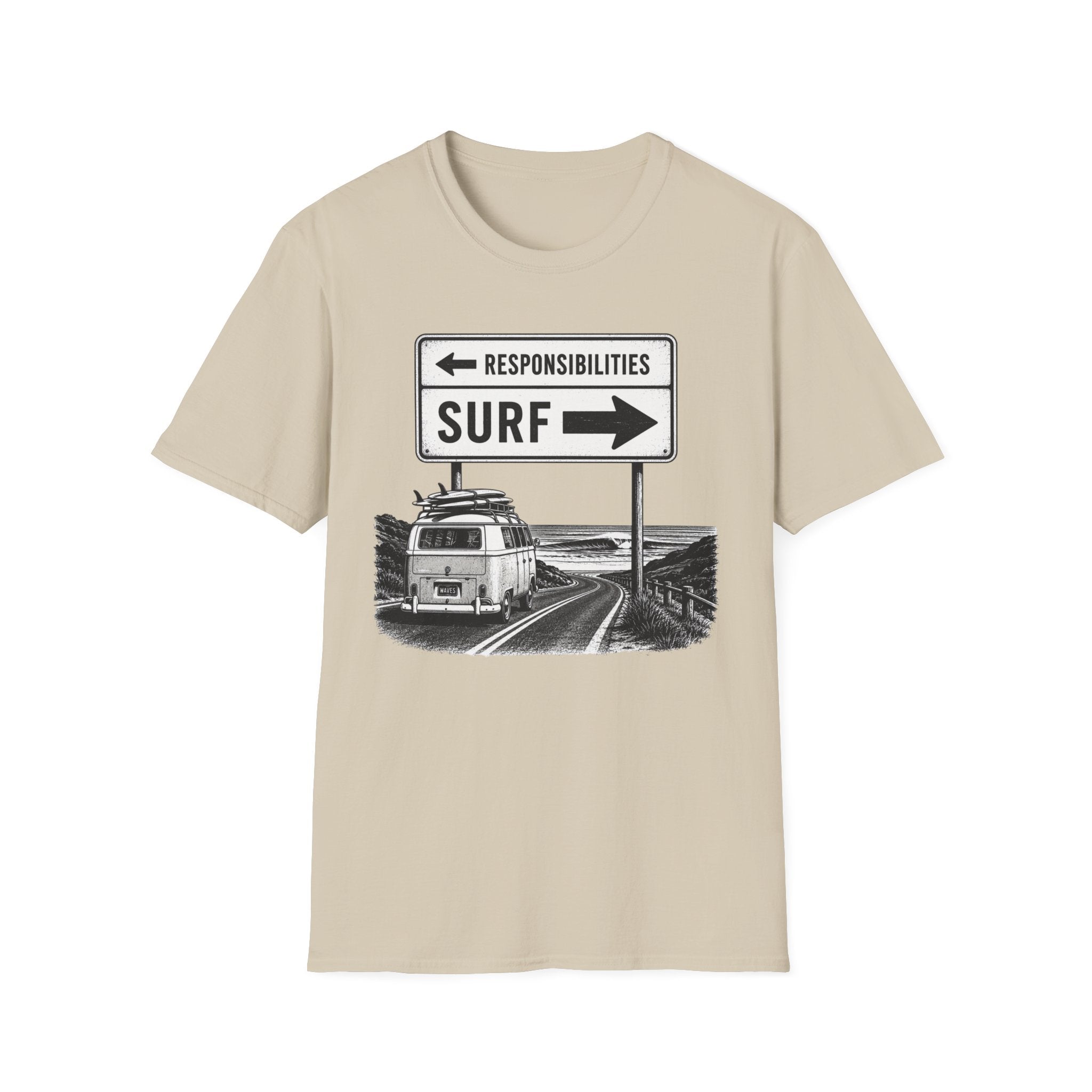 Responsibilities-SURF VW Van T-Shirt