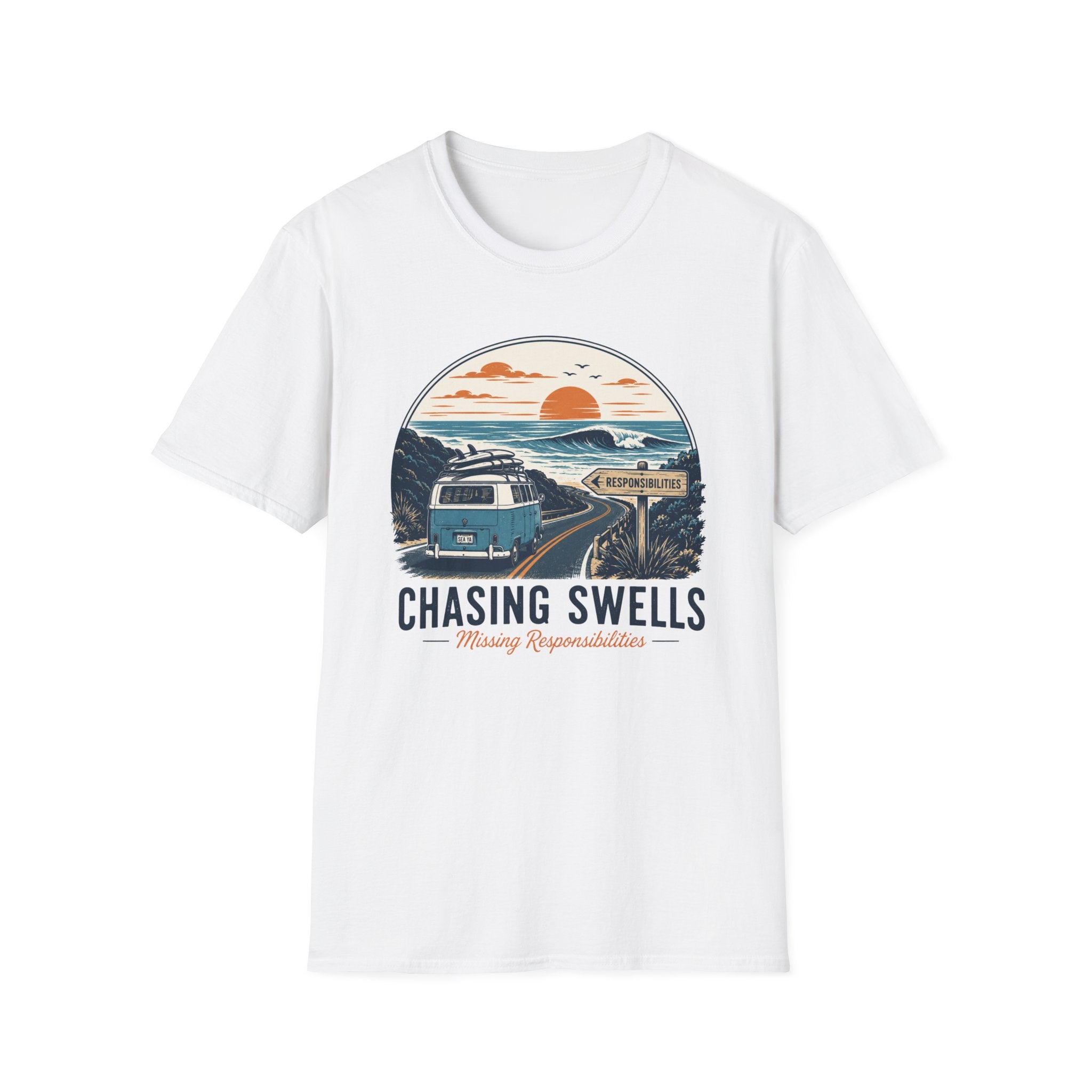 Chasing Swells-Missing Responsibilities T-Shirt