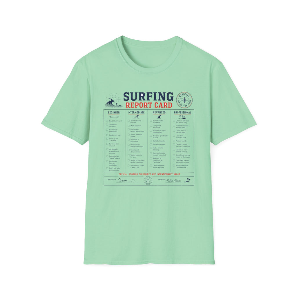 Surfing Report Card T-Shirt