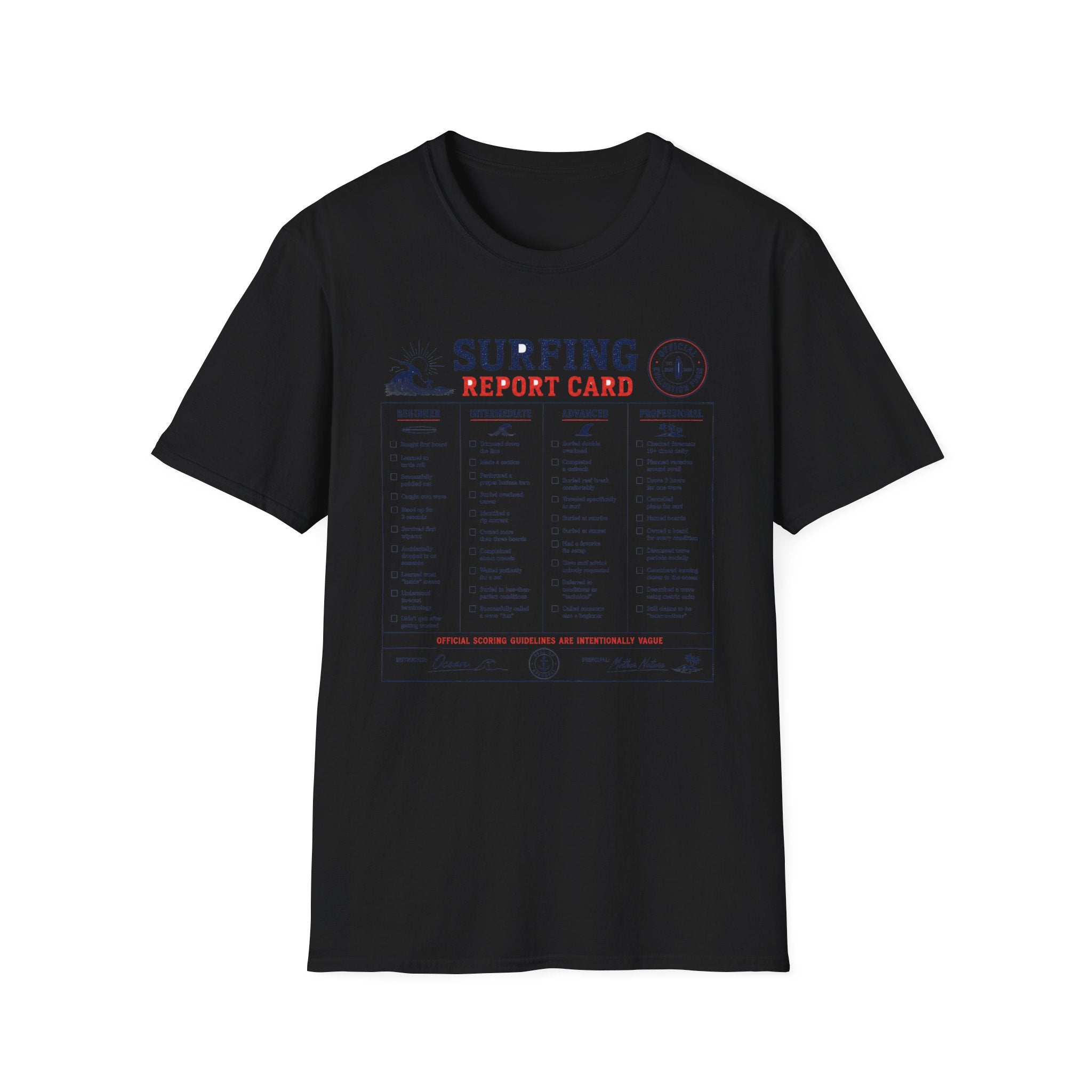 Surfing Report Card T-Shirt