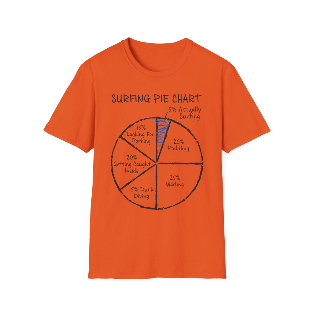 Surfing Pie Chart T-Shirt