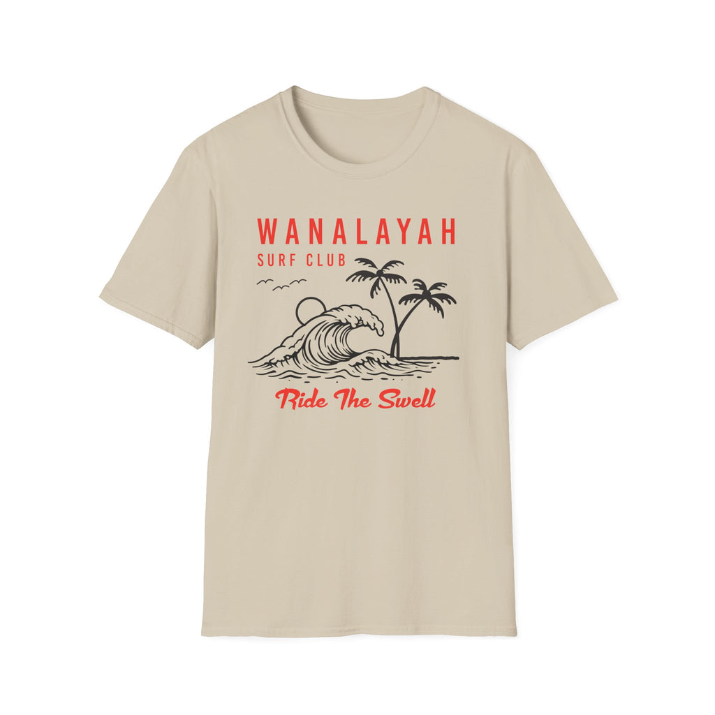 Wanalayah Surf Club-Ride The Swell T-Shirt