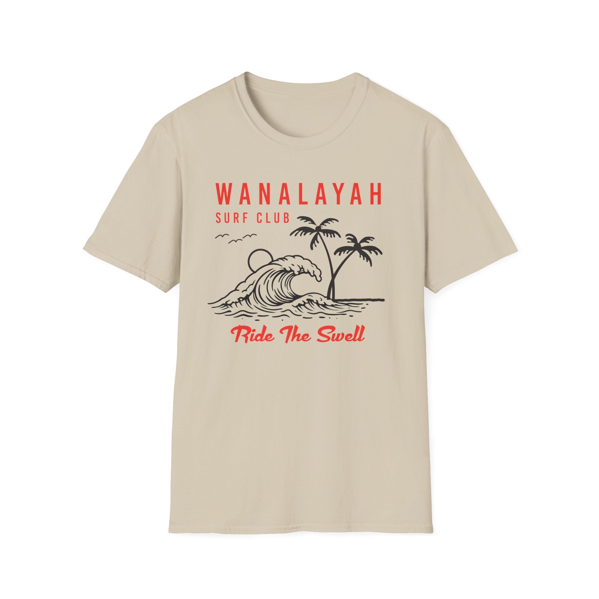 Wanalayah Surf Club-Ride The Swell T-Shirt