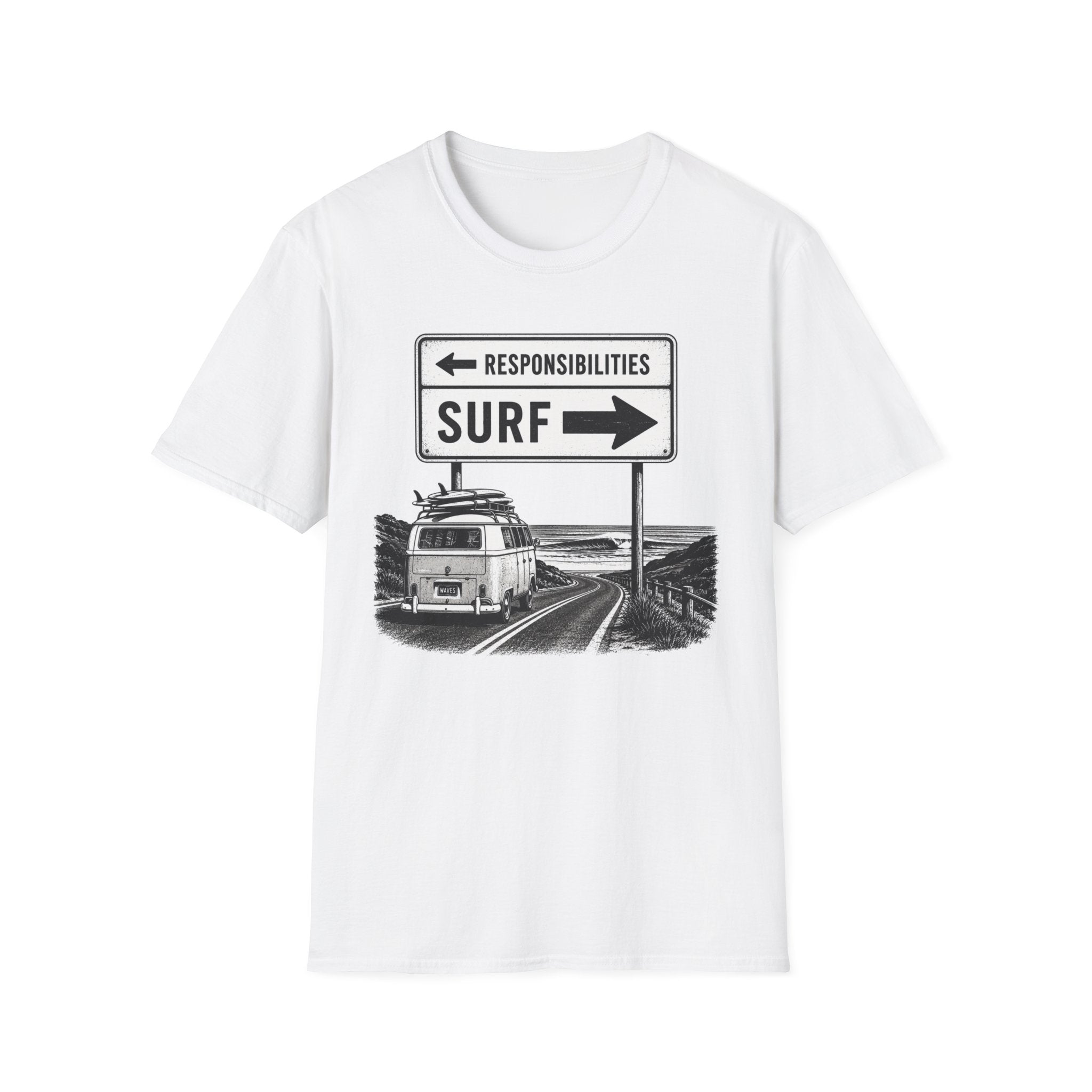 Responsibilities-SURF VW Van T-Shirt