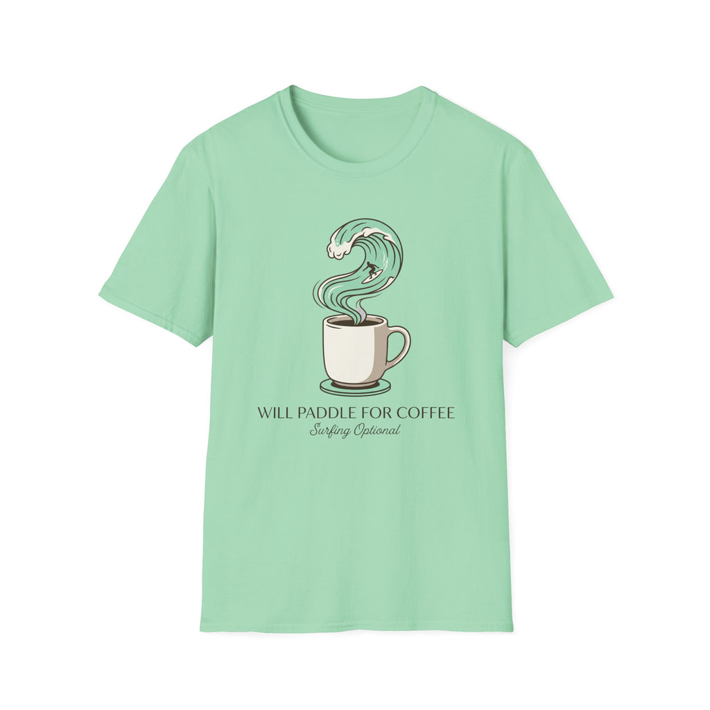 Will Paddle For Coffee T-Shirt