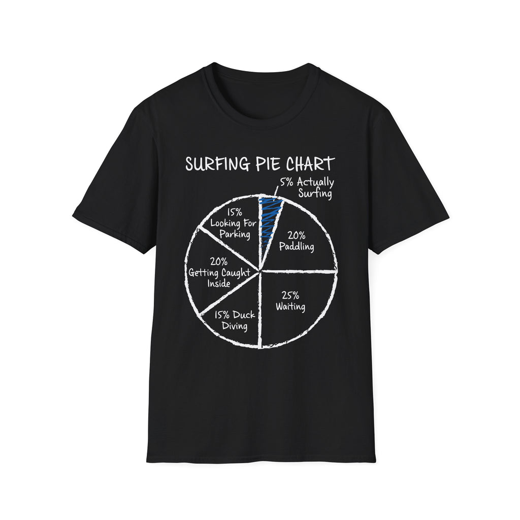 Surfing Pie Chart T-Shirt