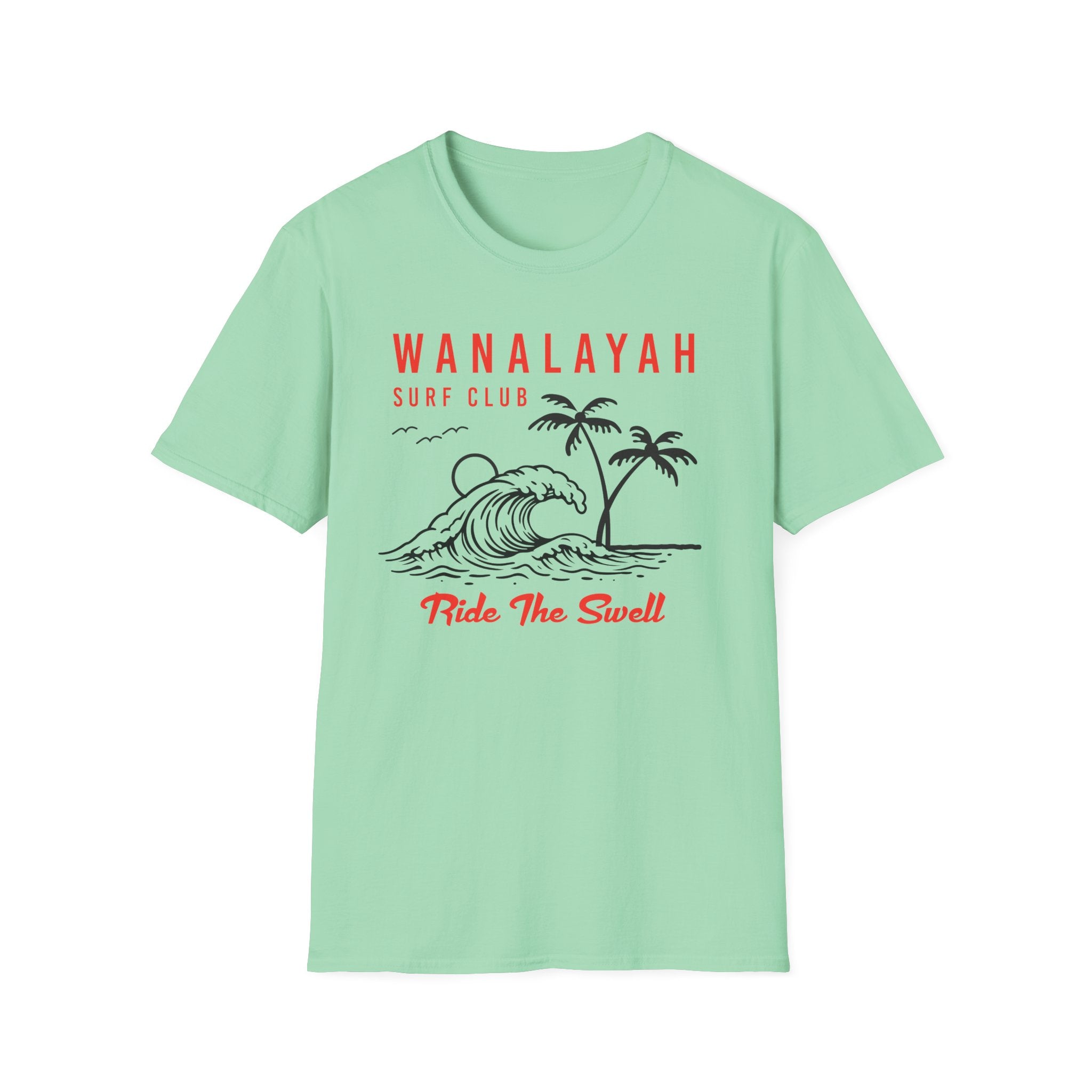 Wanalayah Surf Club-Ride The Swell T-Shirt