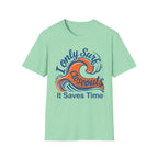 I Only Surf Closeouts-Orange Wave  T-Shirt