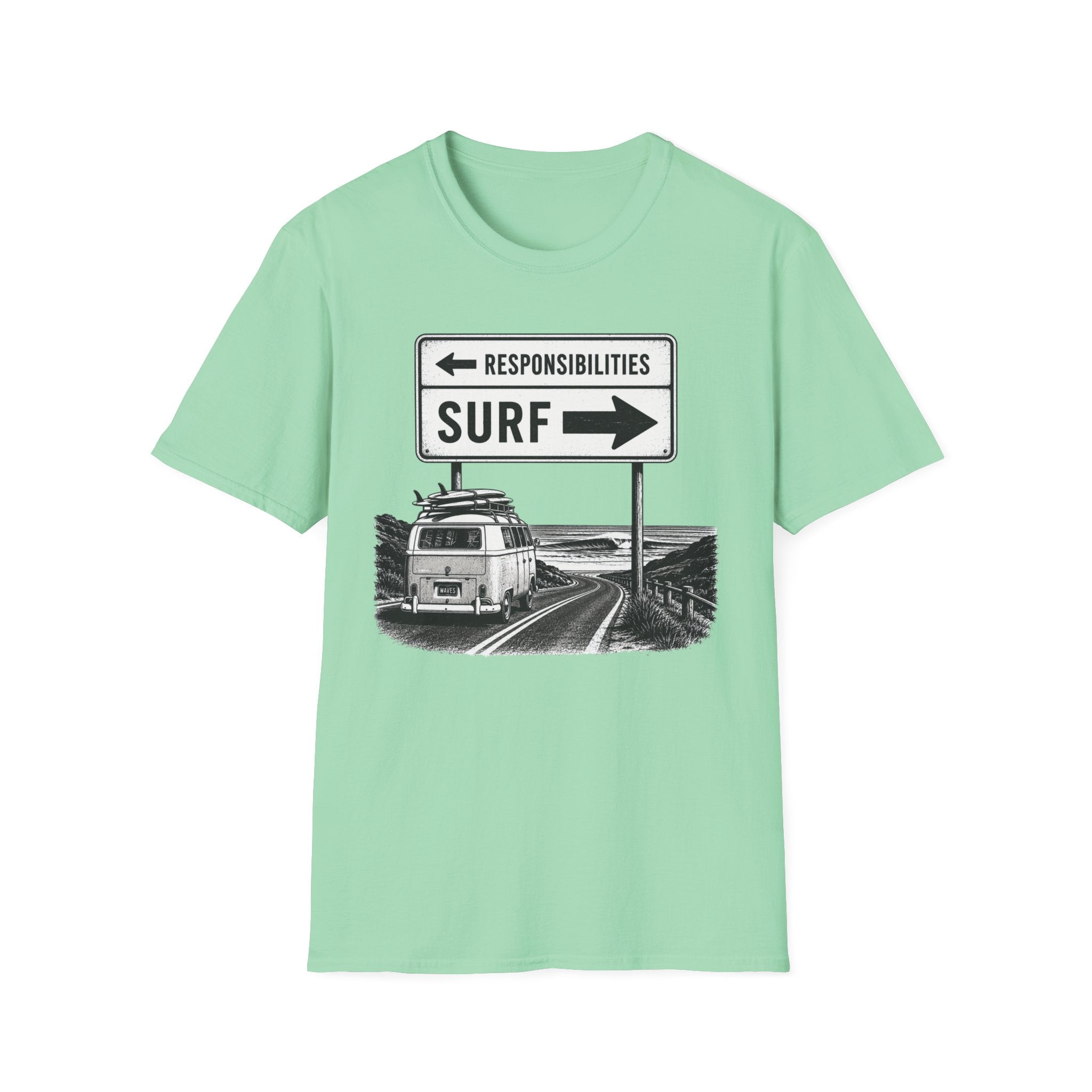 Responsibilities-SURF VW Van T-Shirt