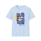 Live By The Tide-Navy Text T-Shirt