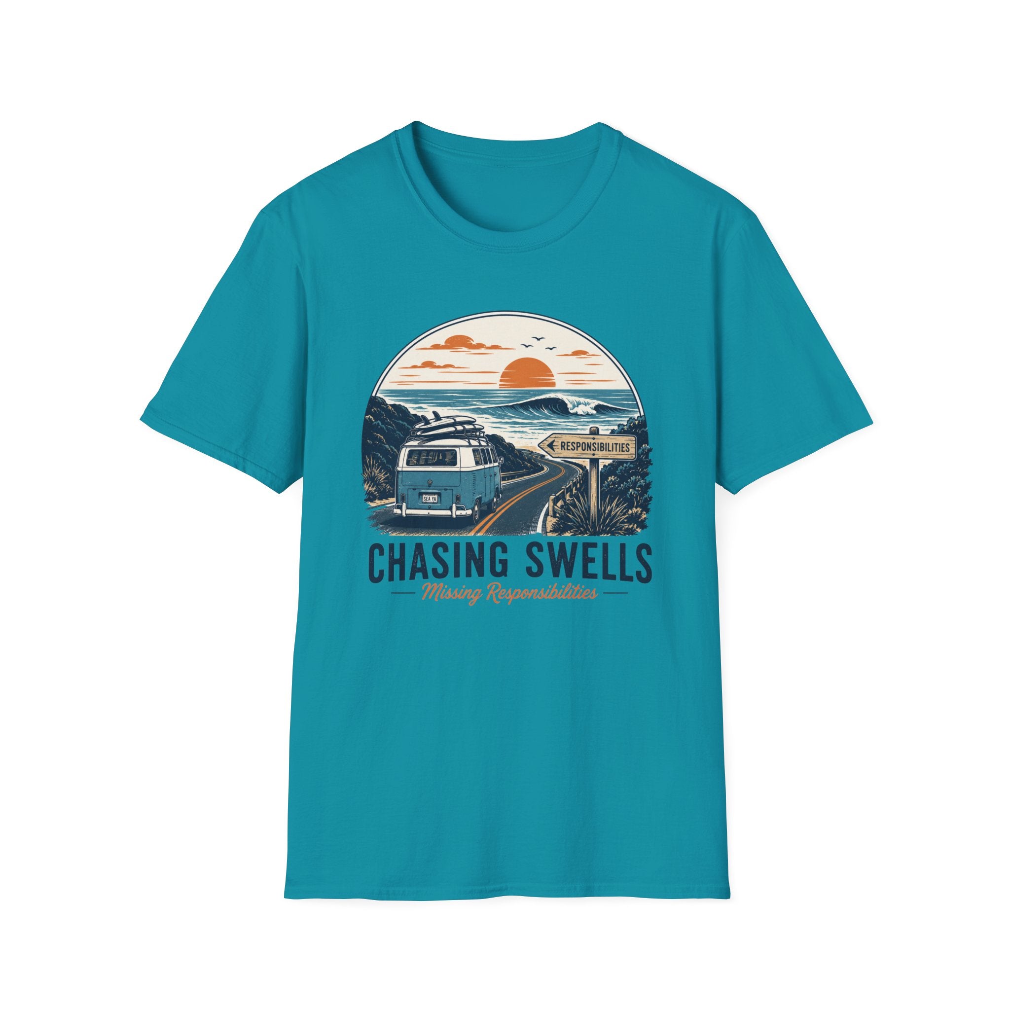 Chasing Swells-Missing Responsibilities T-Shirt