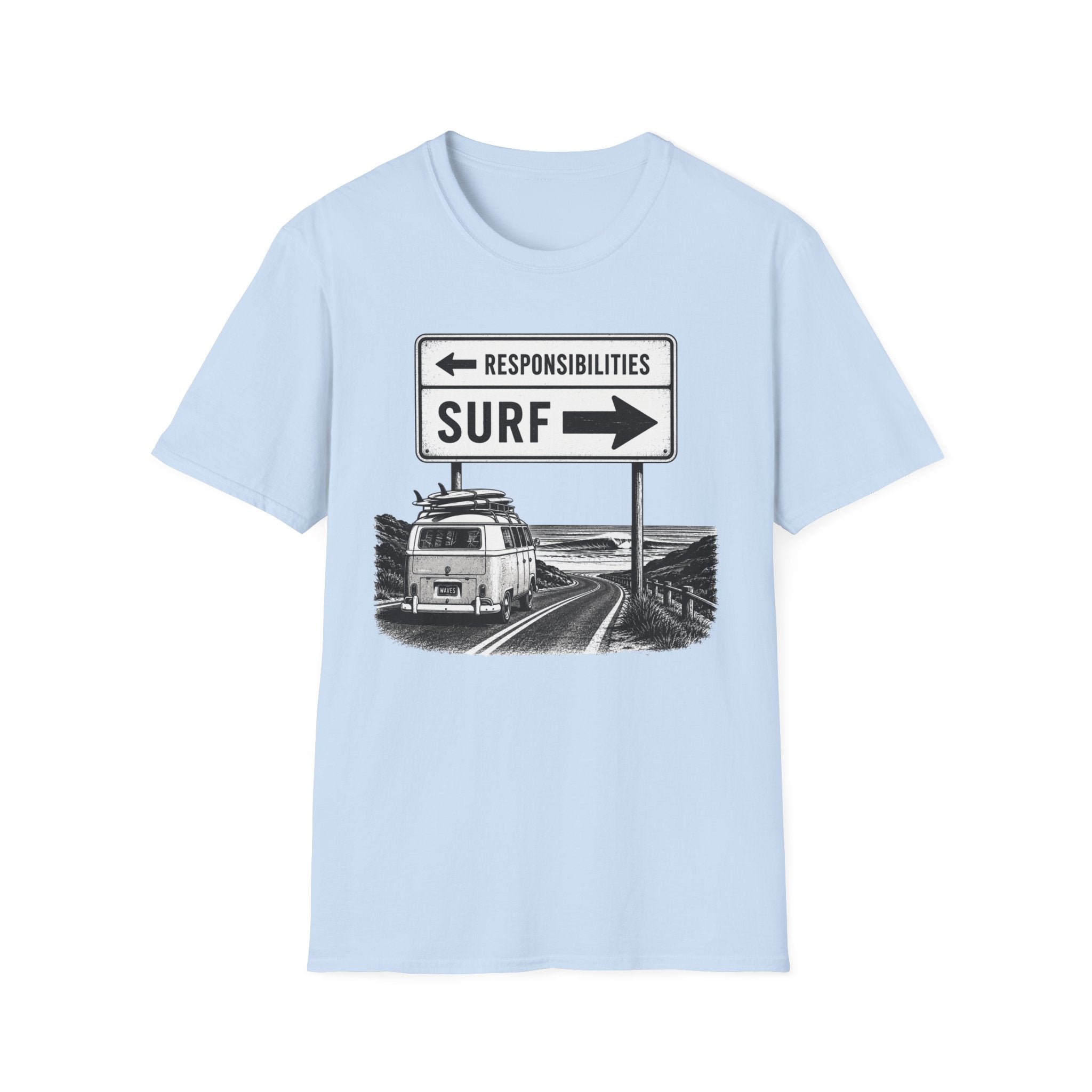 Responsibilities-SURF VW Van T-Shirt