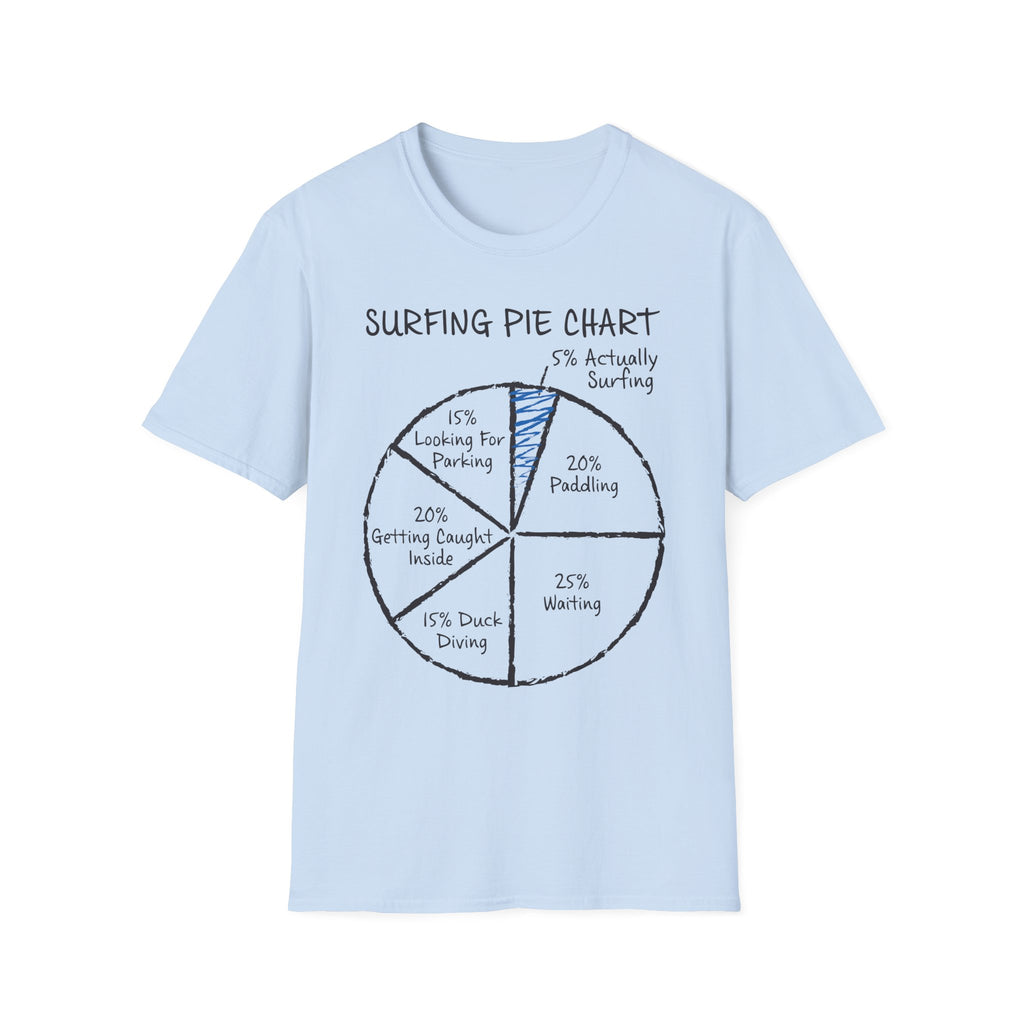 Surfing Pie Chart T-Shirt