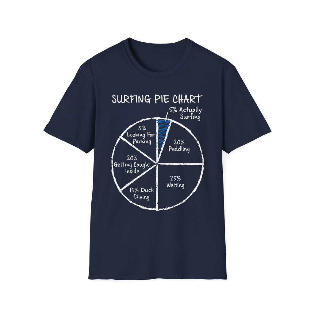 Surfing Pie Chart T-Shirt